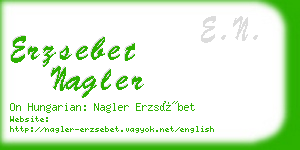 erzsebet nagler business card